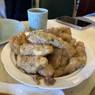 Pumpkin Coated in Salted Egg Yolk