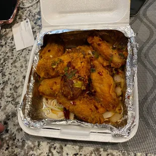 6. Eight Pieces Salt and Pepper Chicken Wing. They are disgusting. Worse wings I have ever had!