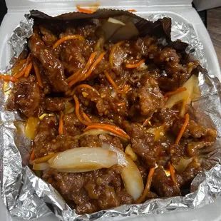 you cannot call this &quot;crispy&quot; beef that&apos;s just wrong