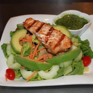 13. Grilled Salmon Cilantro Salad