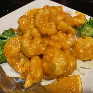 Honey spicy shrimp