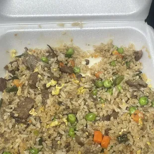 Beef fried rice