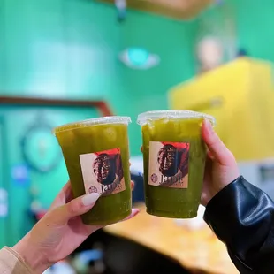 Strawberry Matcha Spritzer