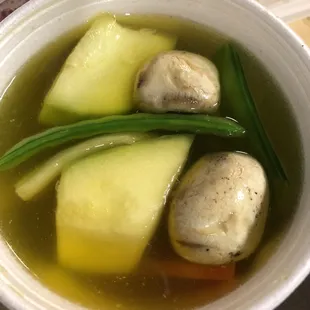 The veggie soup was good. Simple &amp; delicious.