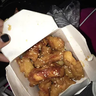 If you don't think this sesame chicken looks good, go to Jade Dragon and order it because it's damn good.