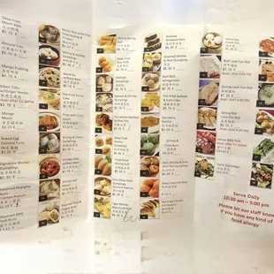 Dim sum order form