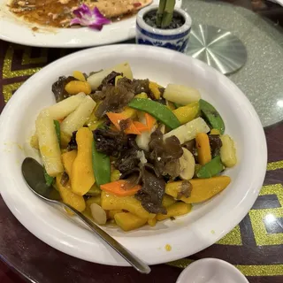 607. Stir-Fried Chinese Broccoli (Kai Lan) with Dried Fish