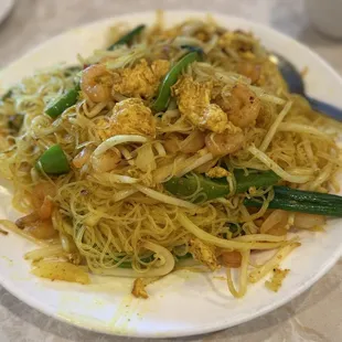Singapore rice noodle