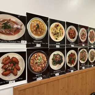 a variety of asian dishes