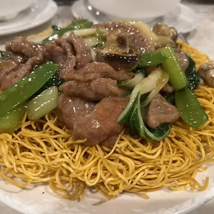 Beef fried noodles