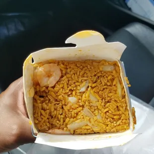 Small shrimp fried rice