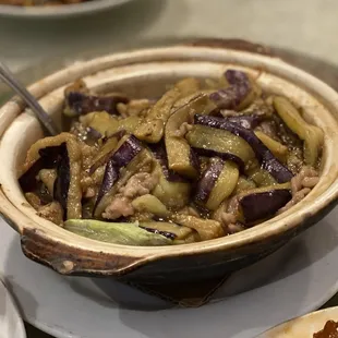 a bowl of food on a plate