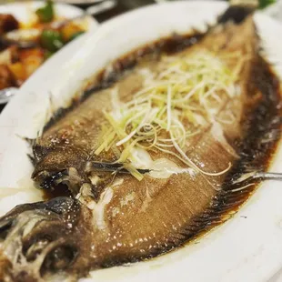 Steamed Ginger Scallion Flounder