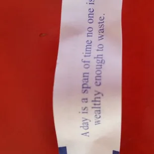 a piece of paper on a table