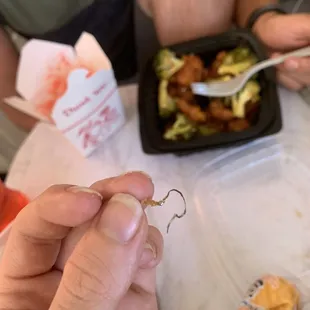 a person eating a meal