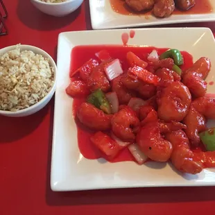Sweet n sour shrimp