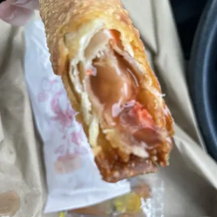 The egg 2. Shrimp Eggroll are great