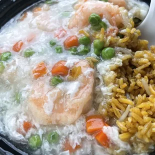 Shrimp and 95. Shrimp with Lobster Sauce. My favorite