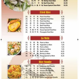 Fried rice &amp; lo mein noodie
