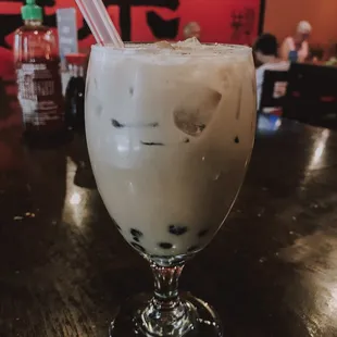 Boba milk tea.