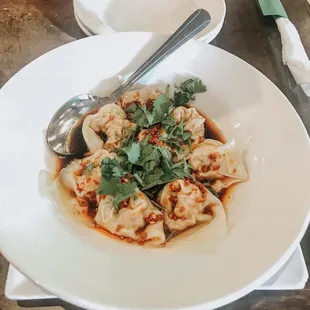 Spicy dumplings. I liked this the best.