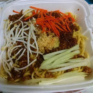 Beijing Zha Jiang Mein from the authentic menu. GET SOME!