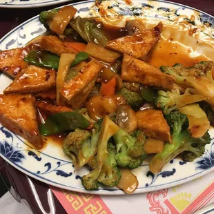 Tofu with vegetables