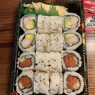 Spicy Tuna Roll and California Roll