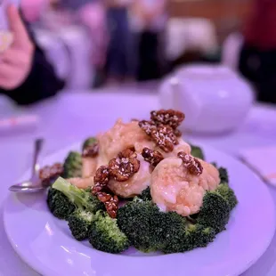 a plate of food on a table