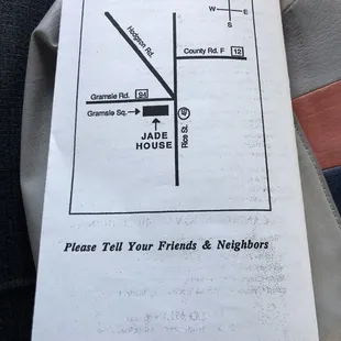 Updated menu as of April 2018.