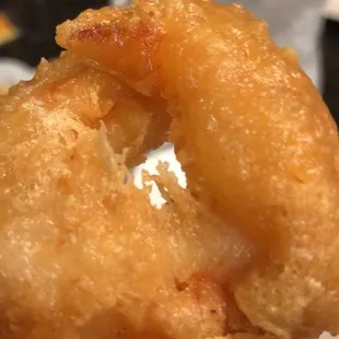 Fried shrimp from app tray