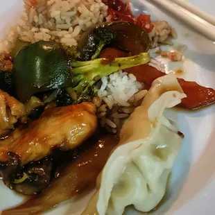 Szechuan Chicken, plated at home