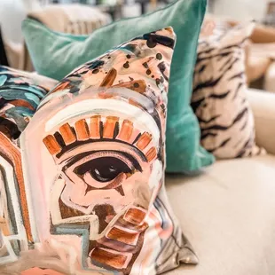 Fun throw pillows!
