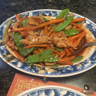 39. Chicken with Hot Garlic Sauce add snow peas