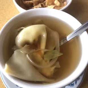 Complimentary soup served with lunch special.