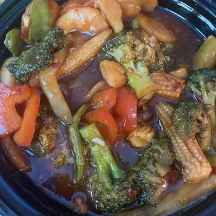 C28. Tangy Spicy Scallops and Shrimp