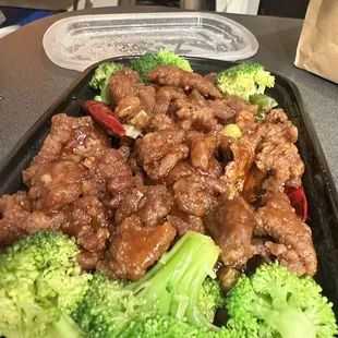 Orange chicken - huge portions