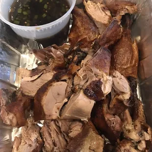 Whole crispy roasted duck