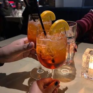 Aperol Spritz (not on the menu but we asked for it and they made it!)