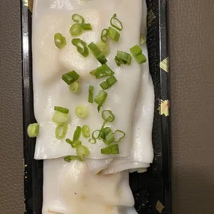 Cheung Fun - Filled with Shrimp and Mince Meat