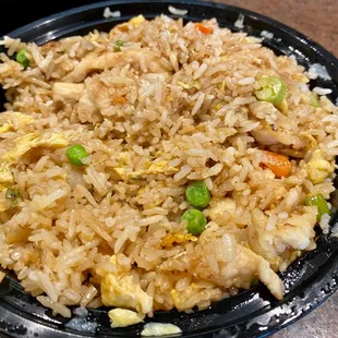 Fried Rice with Chicken. Yum!
