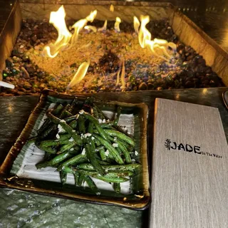 EDAMAME - spicy garlic