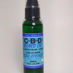 Full Spectrum CBD Beard Oil. Great for keeping your skin and facial hair hydrated and smooth.