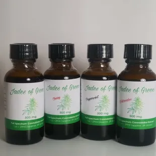 Some of our Full Spectrum CBD Oils.