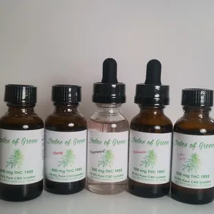 Some of our CBD Isolate (thc-free) Oils