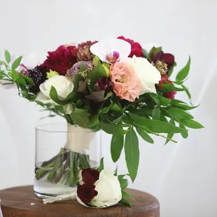 Bouquet and boutonneire