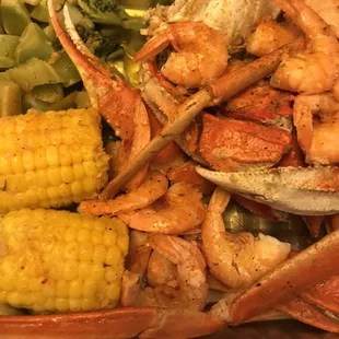 Combo 4- shrimp, crab, broccoli, and corn