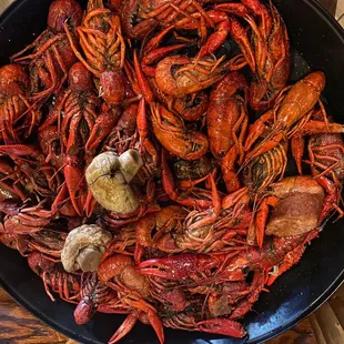 Boiled crawfish