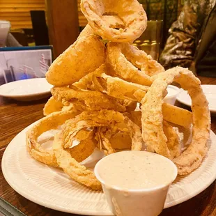 Freshly cut, battered and fried in house to order