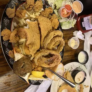 Seafood platter sorry I was hungry. Lol